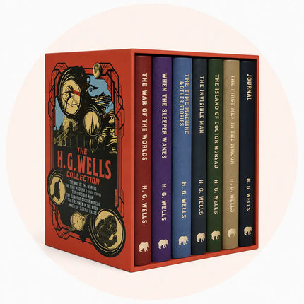 H.G.Wells Collection 6 Book Box Set Plus Journal