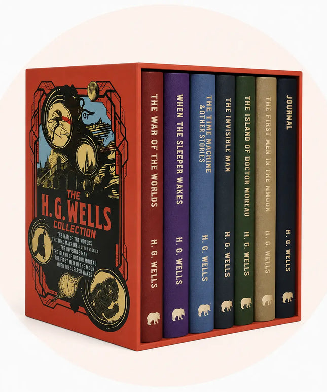 H.G.Wells Collection 6 Book Box Set Plus Journal